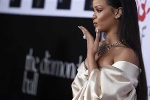 Rihanna Honors Grandparents at Diamond Ball
