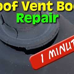 How to Repair a Damaged Roof Vent Boot - 1 Minute Permanent Fix