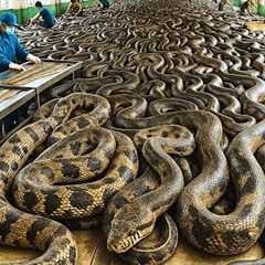 How Indonesia Turns Millions of Snakes into Profit – Inside the Giant Food Factory