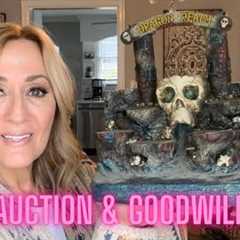 LOOK what I WON For only $2.00!!  My AUCTION & Goodwill HAUL!!