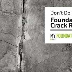 DIY Crack Repair | My Foundation Repairs