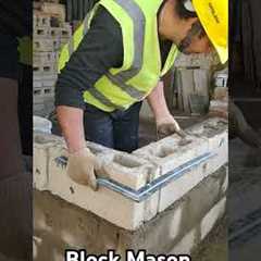 Block Mason Work Training Video.#block #mason #work #video #construction #skilltraining #video✅