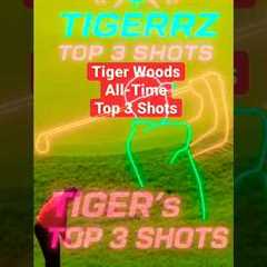 TIGER WOODS TOP 3 SHOTS 🐐🐅👑 #shorts #tigerwoods #goat #top3 #unbelievable #moments