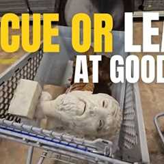 Rescue or Leave this at the Goodwill Outlet bins • thrift with me • thrifted and styled home deocor