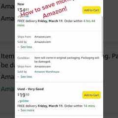 Save Money on Amazon Purchases with These Tips! #shopping