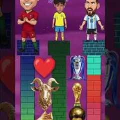 Ronaldo vs Messi Challenge – Fighting for Ronaldo Jr.🥰? 🤔⚽ |  #ronaldo