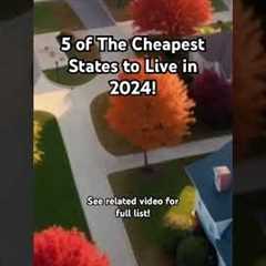 5 of The Cheapest States To Live In 2024! Home Prices and Cost of Living Ranked #usahomeprice #usa