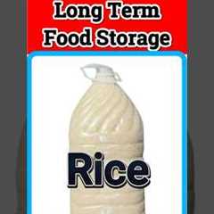 5 Minutes To Easy Long Term Food Storage