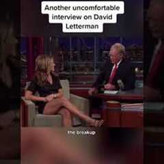 Jennifer Aniston another uncomfortable interview on David Letterman - Celebrity Bizz