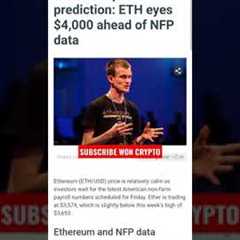 Ethereum price prediction: ETH eyes $4,000 #shorts #youtubeindia #crypto #ethereum #vitalikbuterin