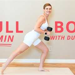 20 MINUTE  FULL BODY WORKOUT WITH DUMBBELLS | NO REPEATS