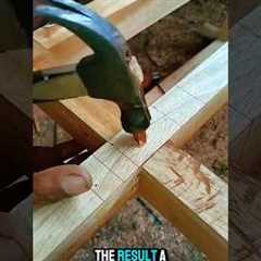 Secret Trick to Join Wood Without Using Too Many Nails! #carpentry #mechanic #shorts
