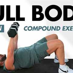 30-Min Full Body Dumbbell Workout at Home – Strength Training Circuit, Compound Exercises