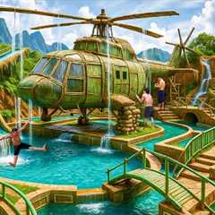 90 Days Building an Underground Helicopter House with Underground Swimming Pool Using Primitive Tool