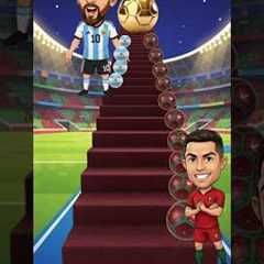 Ronaldo vs Messi Challenge 💀😱 – Who win golden Football ⚽?  |  #ronaldo