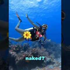 Would you dive naked? Loved my 100th dive in #Cozumel #Mexico ! #scubadiving