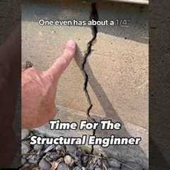 Cracked Foundation in a 50’s House #homeinspection #structuralengineering #beaverton