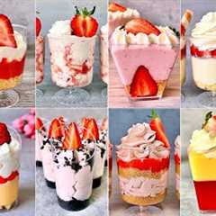 15 Quick and Easy NO BAKE Strawberry Dessert Cups Recipes. Easy and Yummy strawberry dessert ideas.