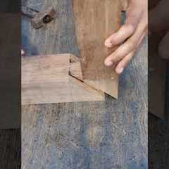 Amazing Japanese Corner Joint Without Nails or Glue #carpentry