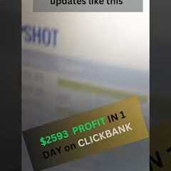 $2593 PROFIT IN 1 DAY on CLICKBANK USING FB ADS | Vishvesh Moghia