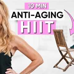 10 Minute HIIT Workout You Can Do With a Chair! 🔥