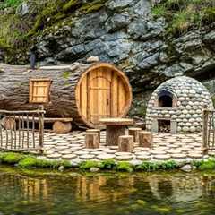 100 Days Alone in the Rainforest - House Build, Giant Oven & Survival Skills #diy #viral..