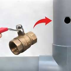 Plumber near me doesn't share this tricks! Install valve on pvc pipes without special accessories !