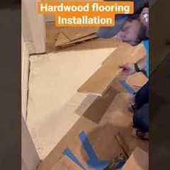 Hardwood flooring installation tips #shorts #flooring #tipsandtricks #