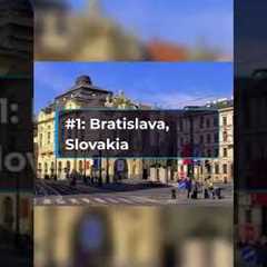 7 most CHEAP european cities to visit in 2022 #shorts