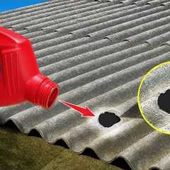 Engine Oil Fix a Leaking Roof Fast? Secret Of A 60-Year-Old Builder Revealed