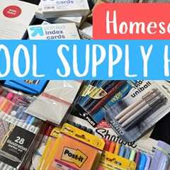 Homeschool School Supplies Haul | Target, Walmart, Amazon | Secular Homeschooling