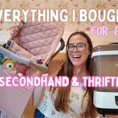 Everything I Bought for Baby: Thrifted & Secondhand | Saving $1000s - First Time Mom 2025