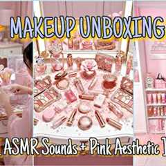 Makeup Unboxing ASMR 💄✨ Satisfying Aesthetic Sounds | Soft Life & Luxury Beauty Vlog 🎀