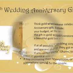 50th Wedding Anniversary Gift Ideas