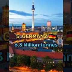 🤔Which country wastes the most Food | Top 10 countries with most food waste #shorts
