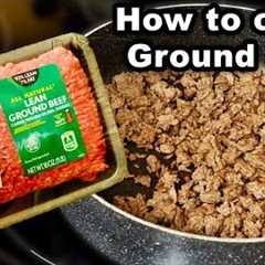 How To Cook Ground Beef | on the stove