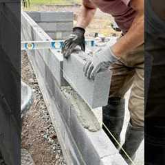 Brick Laying Tips ! How to lay 16 by 4 concrete blocks?