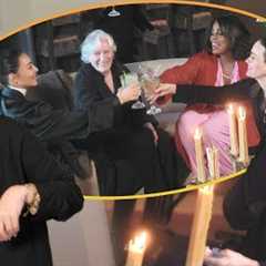 Inside Kim Kardashian's Drunken Pajama Party With Her 'All's Fair' Co-Stars