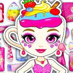 💖Paper DIY💖BRAINROT BALLERINA CAPPUCCINA Ice Cream Skincare + Makeup💄Blind Bag Unboxing ASMR [4K]