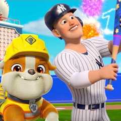 Rubble Builds a Lucky Baseball Bat! w/ Mix & NY Yankees Aaron Judge | Rubble & Crew