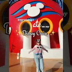 Here’s everything I ate on my Disney cruise aboard the Disney Fantasy! ✨ #DisneyCruise #DCL