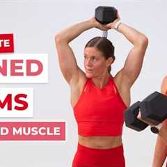 30-Minute Dumbbell Arms | Compound Arm Exercises for Sculpted Arms