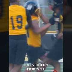 INSANE FOOTBALL FIGHT😱‼️ #detroit #football #explore #viral #footballshorts #youthcongress #fight