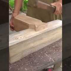 Perfect Japanese woodworking Hand Cutting_ Japanese Building Without Nails #shorts