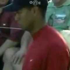 Tiger Woods hits one of the best shots of his career