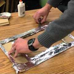 Creating a Faux Metal Picture Frame