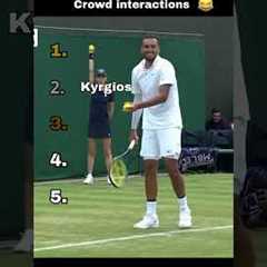Top 5 FUNNIEST Tennis Crowd interactions