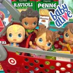 NEW Baby alive crib life dolls Morning routine ☀️ grocery shopping at Target 🛒