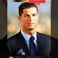 Will Ronaldo really play in the World Cup with his son?😱⚽ #shorts​ #cr7​ #ronaldo​ #ytshorts​