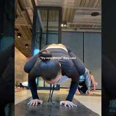 JUST WHEN I THOUGHT NOBODY SAW ME 💀 #yoga #shorts